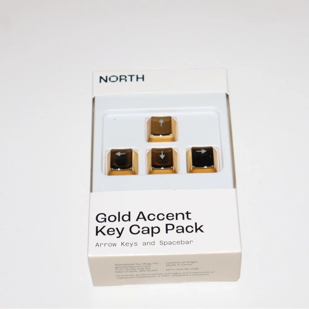 Gold Accent Key Cap Pack New In Box Personal Computer PC Keyboard Bling Shiny